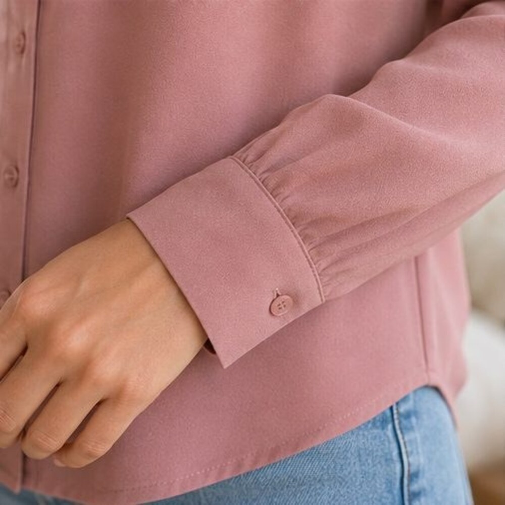 Rose Ruffle Collar Blouse - Picture 5 of 6